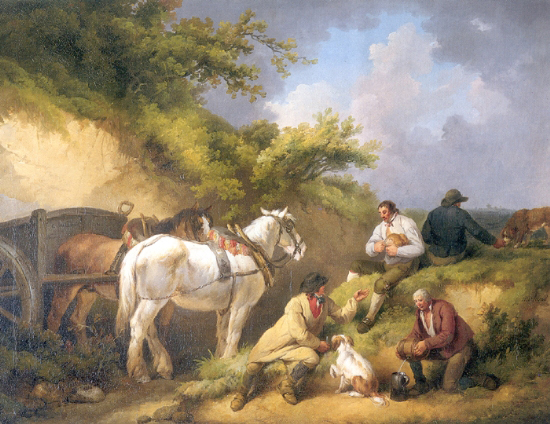 George Morland The Labourer's Luncheon